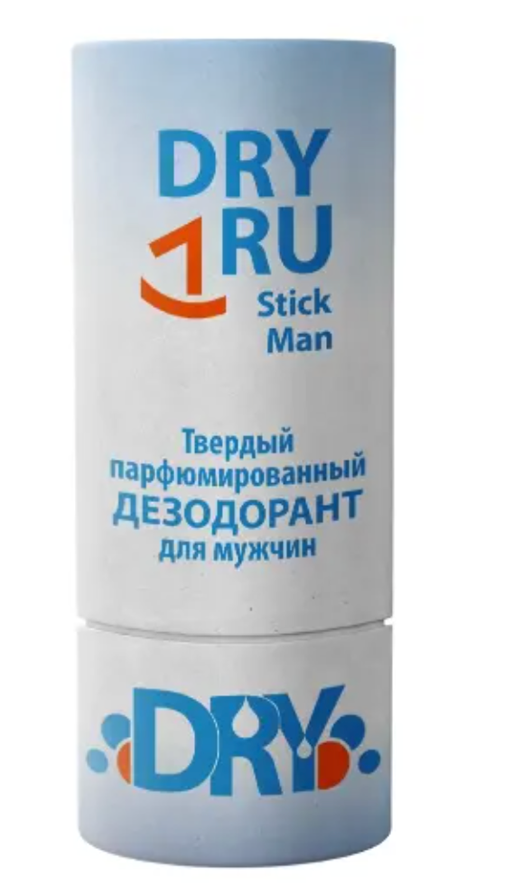 фото упаковки Dry Ru Stick Man дезодорант твердый парфюмированный