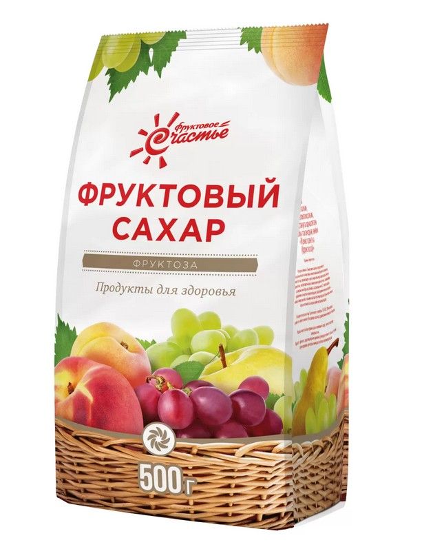 Фруктоза, порошок гранулированный, 500 г, 1 шт.