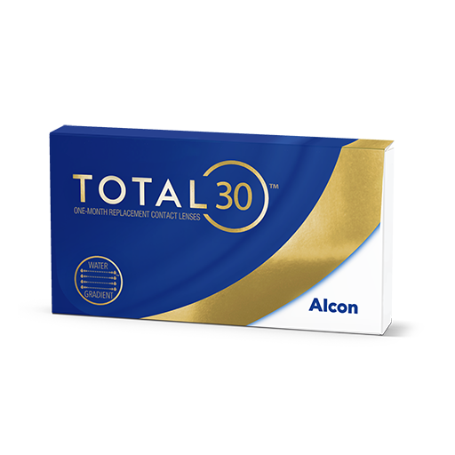 Alcon Total 30 Линзы контактные ежемесячной замены, -7.25, 8.4, 3 шт.