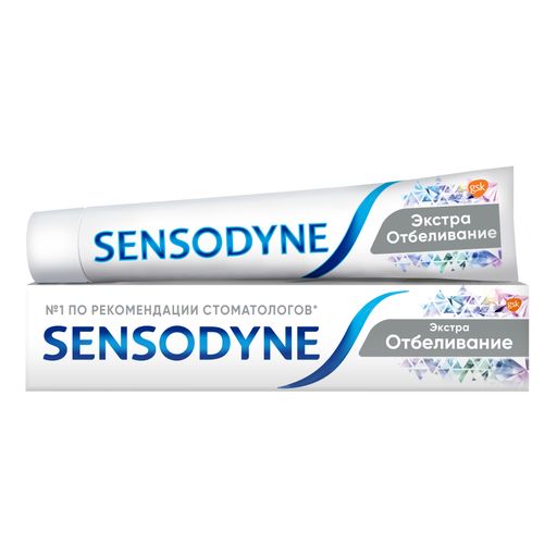 Зубная паста Sensodyne Экстра Отбеливание, паста зубная, 50 мл, 1 шт.