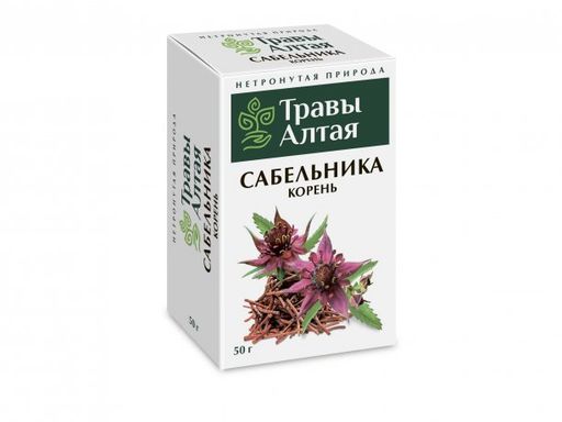 Травы Алтая Сабельника корневище, фиточай, 50 г, 1 шт.