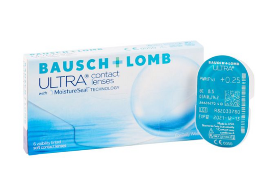 Bausch&Lomb Ultra Контактные линзы плановой замены, BC=8.5 d=14.2, D(-4.25), 6 шт.