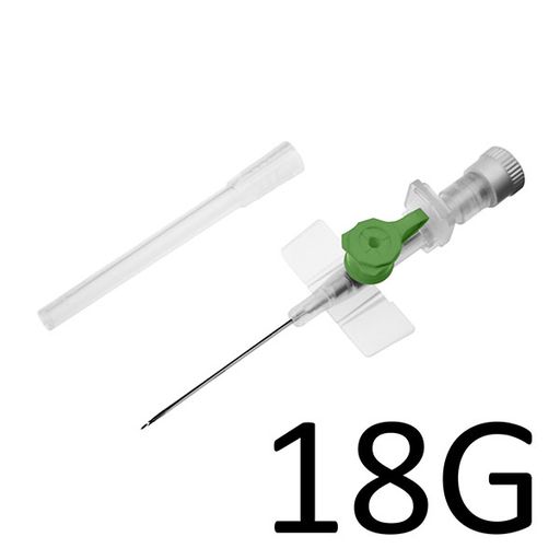 SFM Катетер внутривенный (канюля) с портом, 18G (1,30х45мм), код зеленый, 1 шт.
