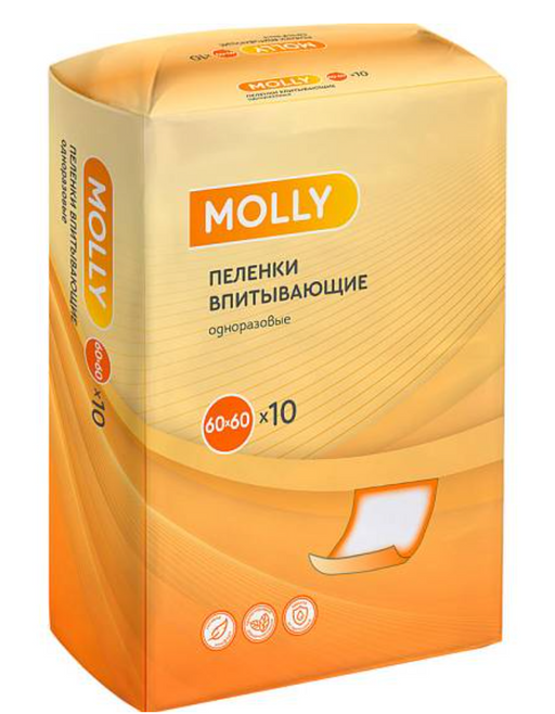 Molly Пеленки медицинские, 60х60 см, 10 шт.