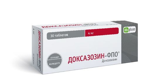 Доксазозин-ФПО, 4 мг, таблетки, 30 шт.
