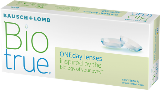 Bausch&Lomb Biotrue ONEday Контактные линзы однодневные, BC=8.6 d=14.2, D(-1.00), 30 шт.