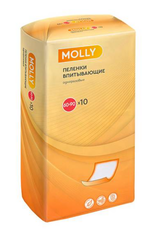 Molly Пеленки медицинские, 60х90 см, 10 шт.