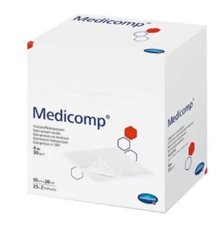 Medicomp салфетки стерильные, 20смх10см, из нетканого материала, 50 шт.